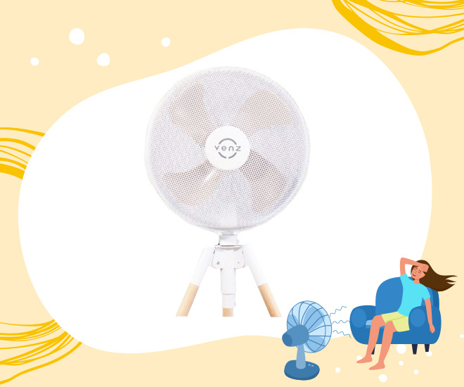 Venz Tripod Pixel พัดลม 18 นิ้ว