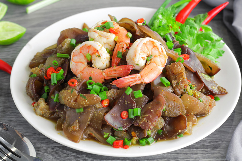 สูตรยำเห็ดหูหนูสไตล์จีน เมนูยำ เมนูเห็ดหูหนู อาหารเพื่อสุขภาพ สูตรอาหาร