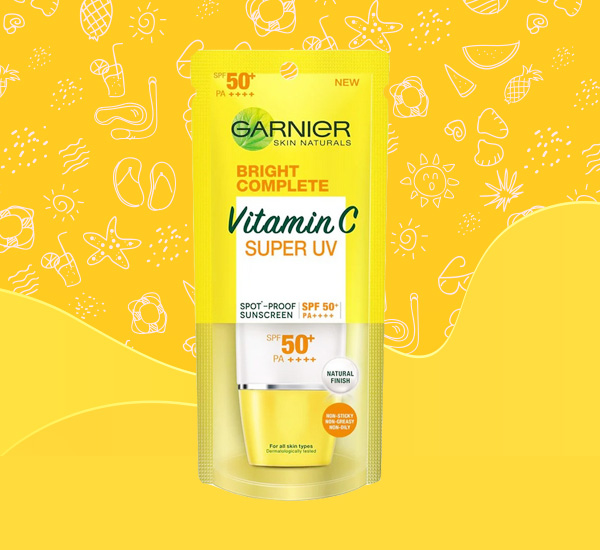 Garnier Bright Complete Super UV SPF50+ PA++++ ครีมกันแดดทาหน้า