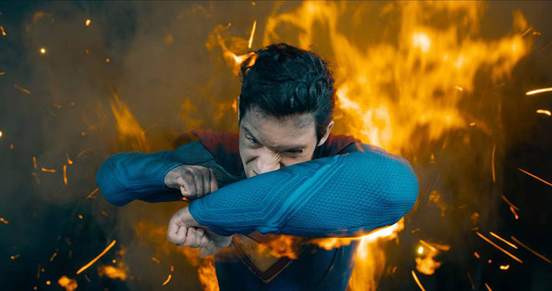 ภาพ David Corenswet สวมชุด Superman ใน Superman (2025)