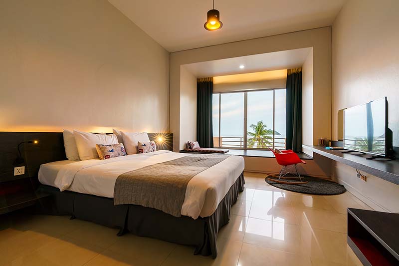 ห้องพัก อาคารที่พักสวัสดิการ ทอ. อ่าวมะนาว