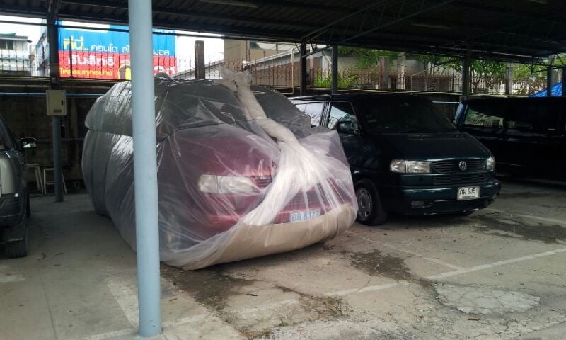 ถุงคลุมรถกันน้ำท่วม