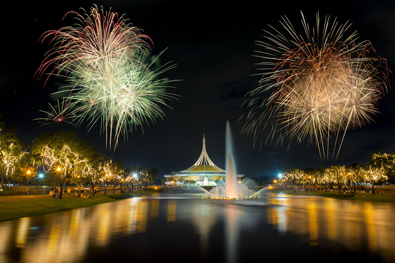 งานสวนหลวง ร.9 2566 แสดงพลุ