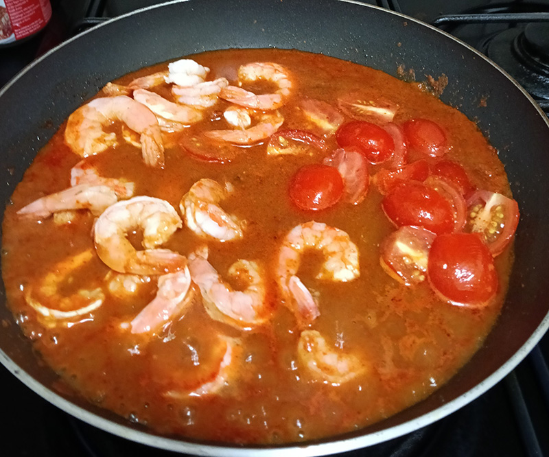 สปาเกตตีน้ำเงี้ยวกุ้ง เมนูสปาเกตตี อาหารฟิวชั่น สูตรอาหาร