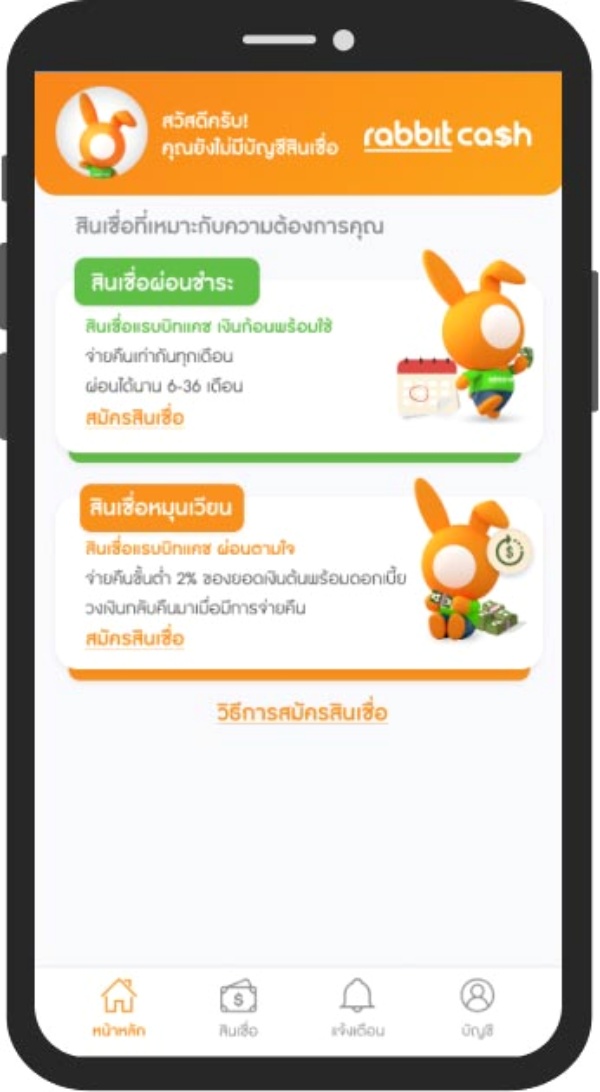 แอปกู้เงิน rabbit cash