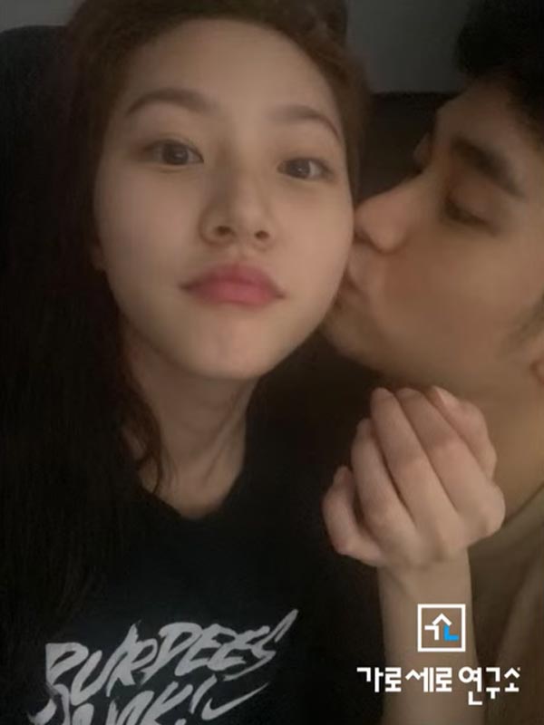 รูป คิมซูฮยอน หอมแก้ม คิมแซรน