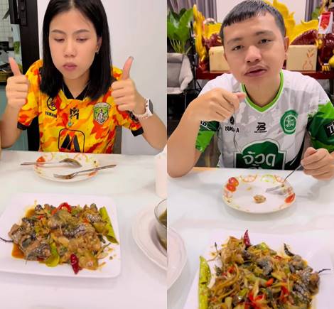 กระต่าย พรรณนิภา กินผัดเผ็ดจระเข้