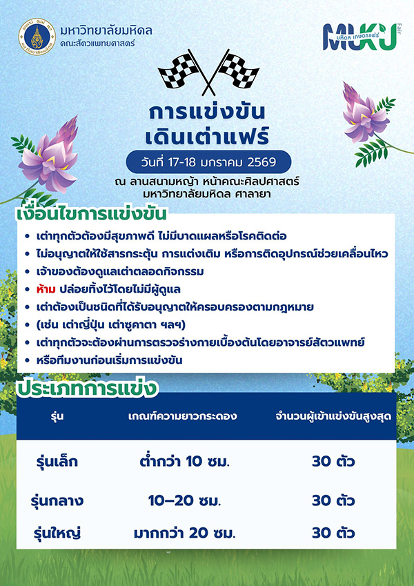 งานมหิดล เกษตรแฟร์ 2569