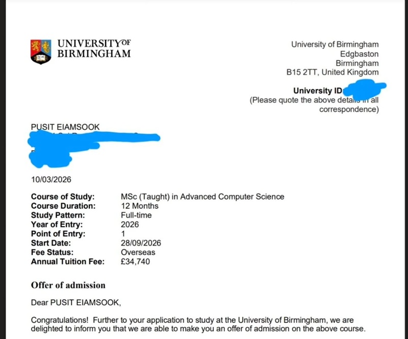 ตั๊ก ศิริพร ภูมิใจ น้องภู เรียนต่อ ป.โท ที่อังกฤษ