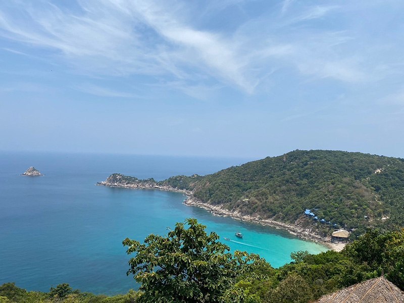 วิวจาก Blue Heaven Resort & Restaurant