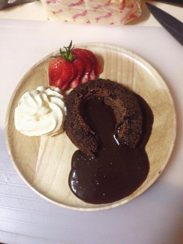 เค้กช็อกโกแลตลาวา