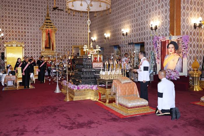 ในหลวง ร.10 ทรงบำเพ็ญพระราชกุศลสตมวาร ถวายพระบรมศพ สมเด็จพระพันปีหลวง