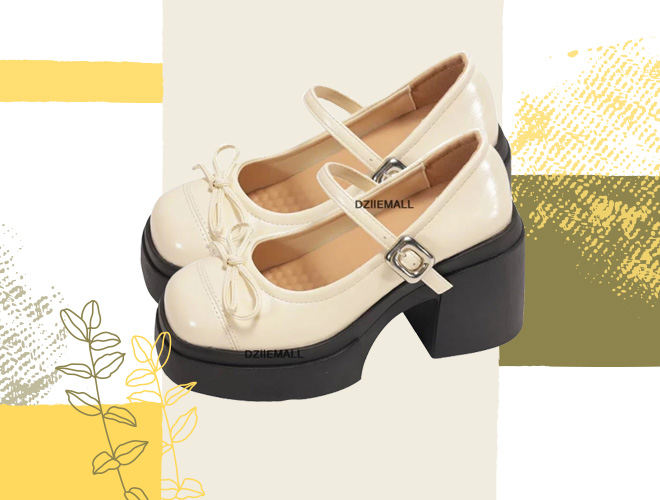 รองเท้าแมรี่เจน Dziiemall MaryJane high heels