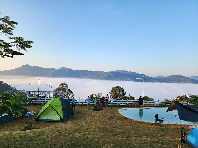 จุดกางเต็นท์ กาญจนบุรี