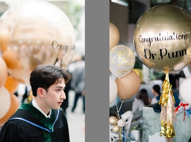 นุสบา ปุณณกันต์ ปลื้มหนัก ลูกชาย นพ.ปุณณ์ ซ้อมรับปริญญาหมอรามาฯ