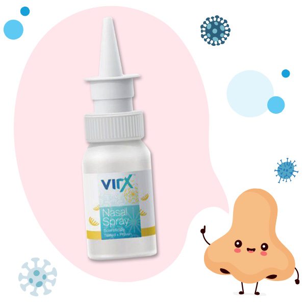 สเปรย์พ่นจมูกป้องกันไวรัส ยี่ห้อ VirX