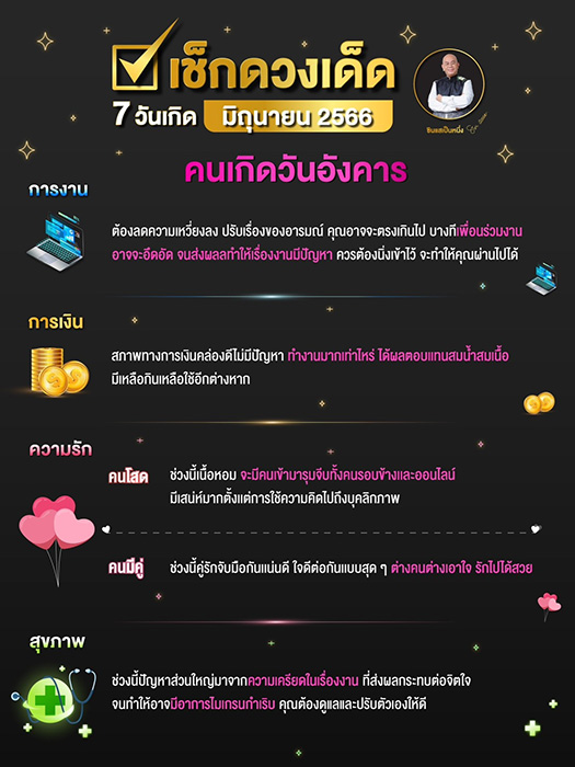 ซินแสเป็นหนึ่ง ดูดวงเดือนมิถุนายน 2566