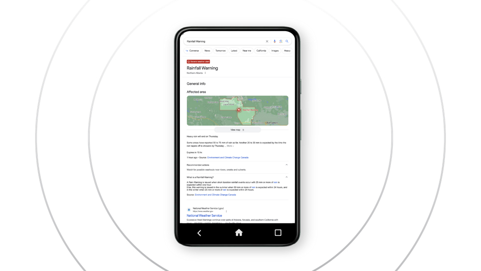 Google Public Alerts