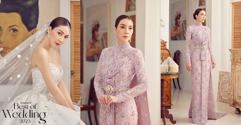 วุ้นเส้น วิริฒิพา ชุดแต่งงาน