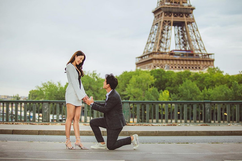 พี่แก๊ป ขอ เบนซ์ ปุณยาพร แต่งงานที่ปารีส