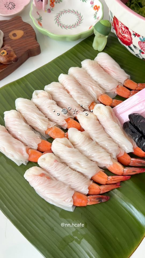 ปากหม้อห่อกุ้งต้มยำ เมนูข้าวเกรียบปากหม้อ เมนูกุ้ง อาหารว่าง สูตรอาหาร