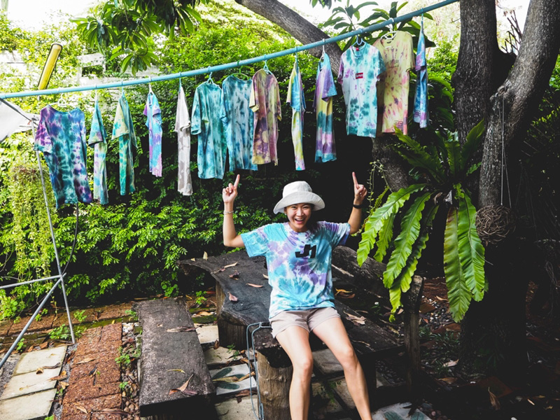 เสื้อมัดย้อมทำเอง