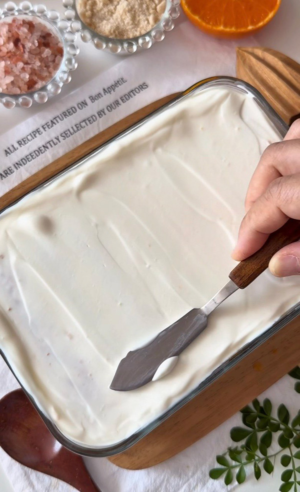 Orange Tiramisu  Yogurt ทีรามิสุโยเกิร์ตส้ม สูตรขนม