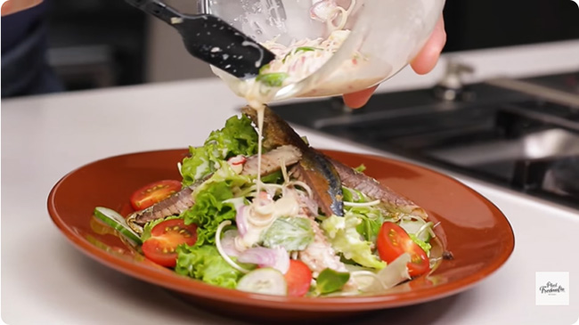 ปลาทู (น่า) ยำ สลัดปลาทู เมนูยำ สูตรอาหาร