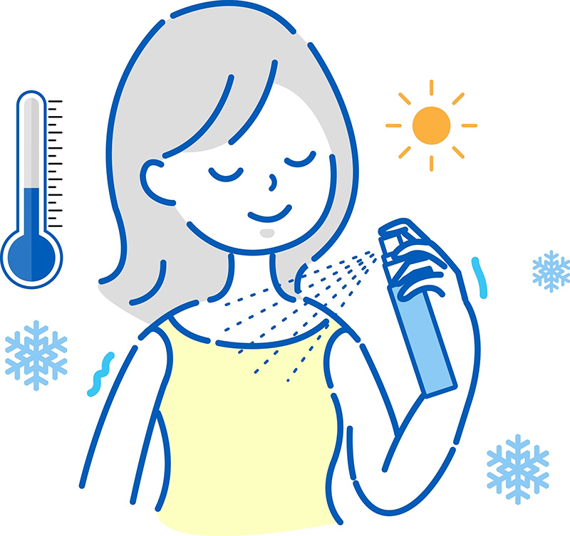 สเปรย์เย็นฉีดตัว