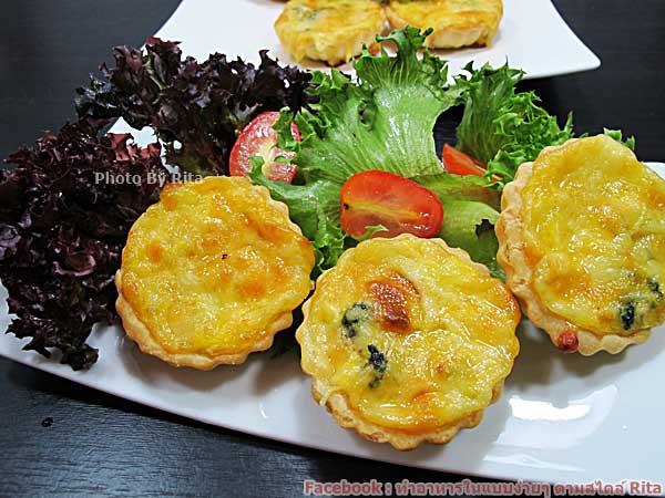 คีชทูน่าผักโขม 