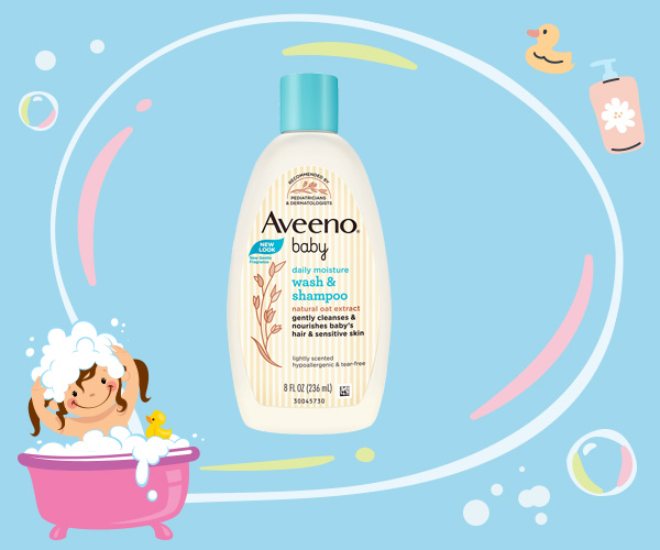 Aveeno Baby Daily Moisture Wash & Shampoo ยาสระผมเด็ก