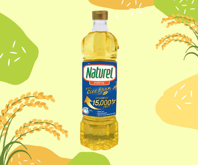 Naturel Forte น้ำมันรำข้าว ยี่ห้อไหนดี น้ำมันพืช ทำอาหาร 