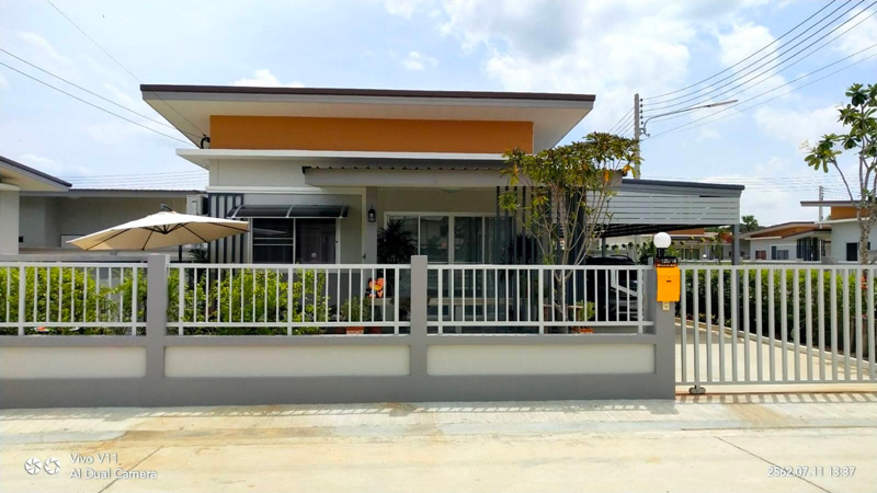 บ้านเดี่ยวชั้นเดียว 2 ห้องนอน 1 ห้องน้ำ 