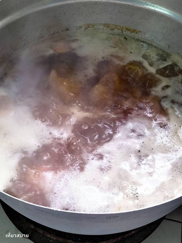 พะโล้คากิ เมนูพะโล้ ขาหมู อาหารไทย สูตรอาหาร