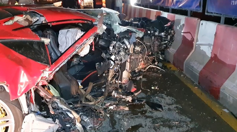 ฝน - ไฮโซกี้ รถชน