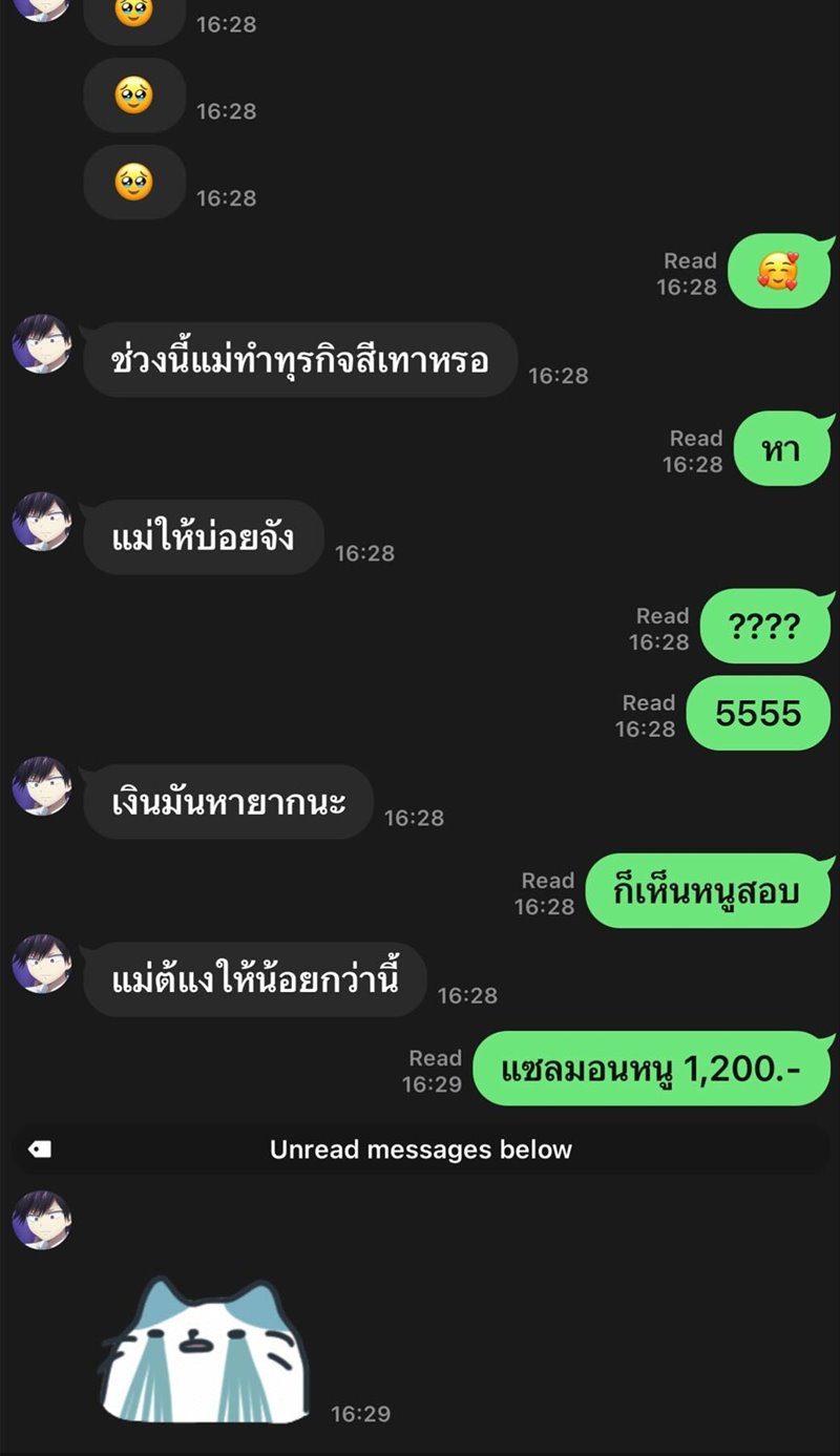 น้องอันดามัน ลูกบุ๋ม ปนัดดา ถาม แม่ทำธุรกิจสีเทาเหรอ