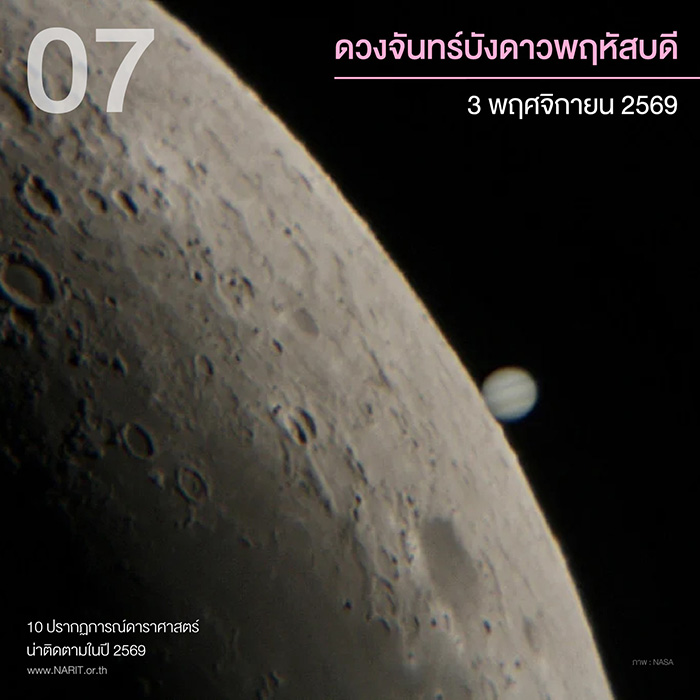 10 ปรากฏการณ์ดาราศาสตร์น่าติดตามในปี 2569
