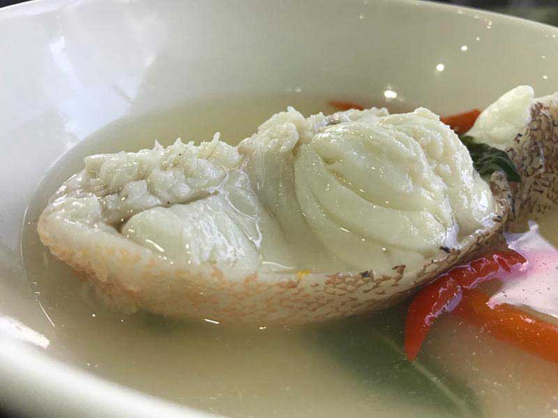 ต้มยำปลาเก๋าน้ำใส