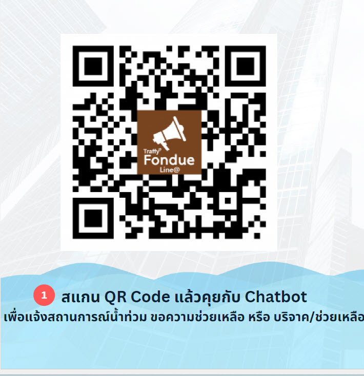 น้ำท่วมหาดใหญ่ แจ้งเหตุ ขอความช่วยเหลือผ่าน Traffy Fondue