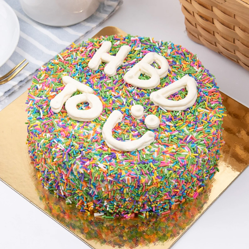 Rainbow Sprinkles Mamon Cake