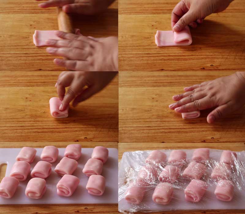 ขนมเปี๊ยะดอกบัวทอด