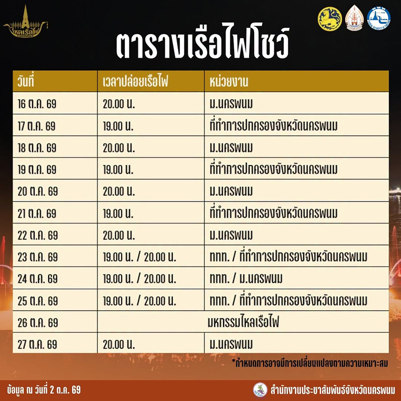 งานวันออกพรรษา 2569