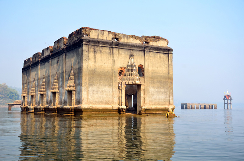 วัดใต้น้ำ สังขละบุรี จังหวัดกาญจนบุรี