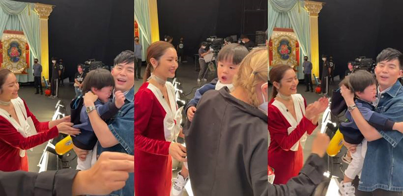 ดราม่า FC พุ่งจับมือ น้องธีร์ ลูกชาย บีม กวี ทำน้องตกใจ รีบสะบัดมือหนี