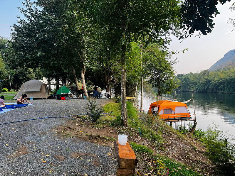 เกาะแฉล้ม แคมป์ปิ้ง กาญจนบุรี