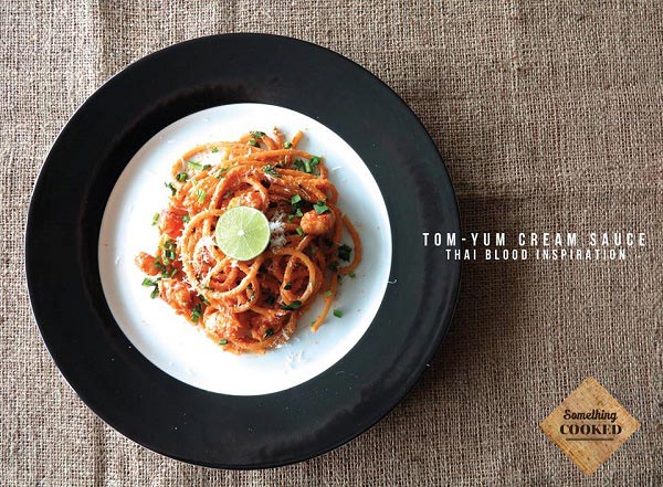 พาสต้าซอสครีมต้มยำกุ้ง