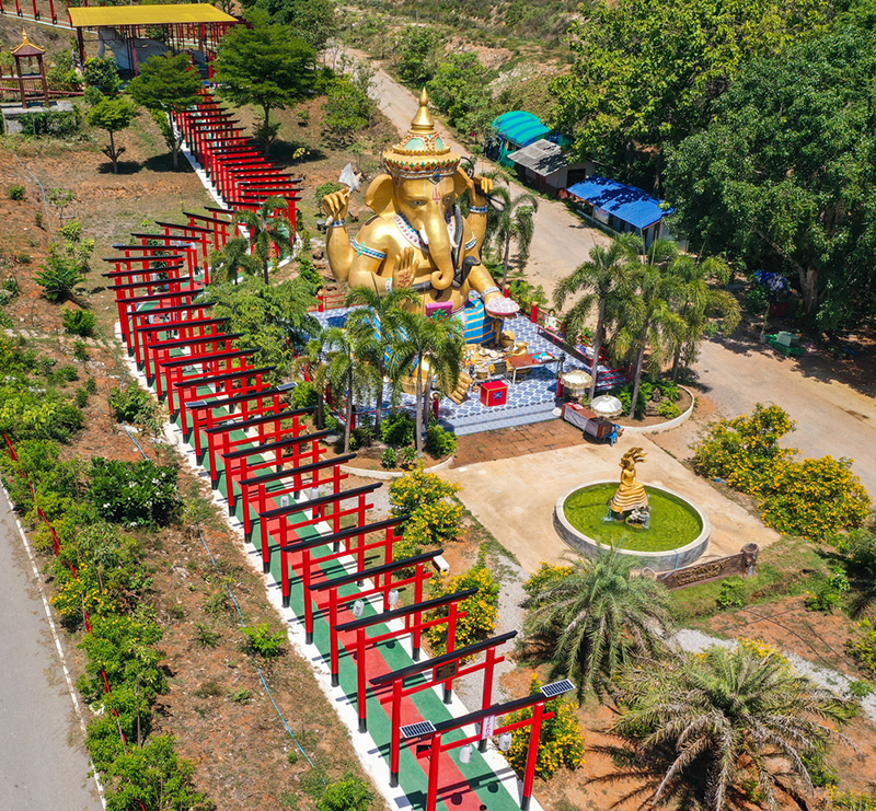 ที่เที่ยวเดือนสิงหาคม 2568 วัดเขาสูงแจ่มฟ้า จังหวัดกาญจนบุรี