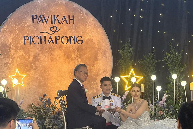 งานแต่ง หงษ์หยก ควงแฟนหนุ่ม ไปท์