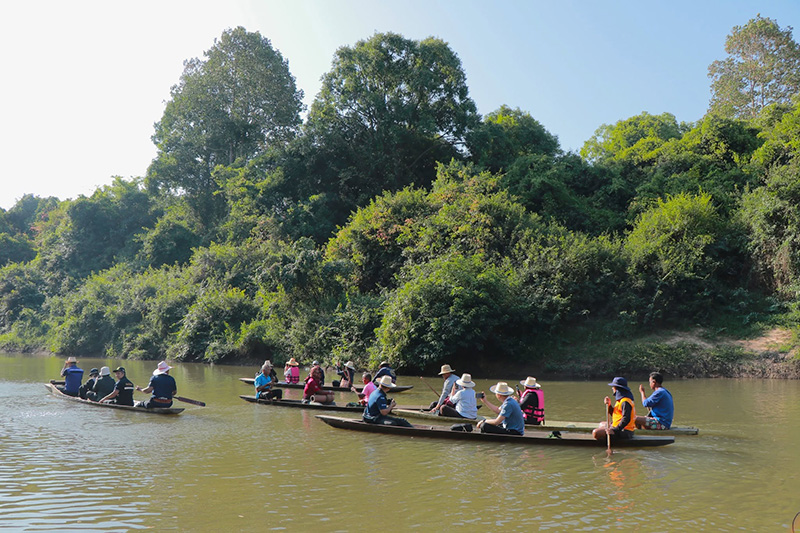 เที่ยวบุรีรัมย์ ล่องเรือโบราณ ชุมชนผการันดูล