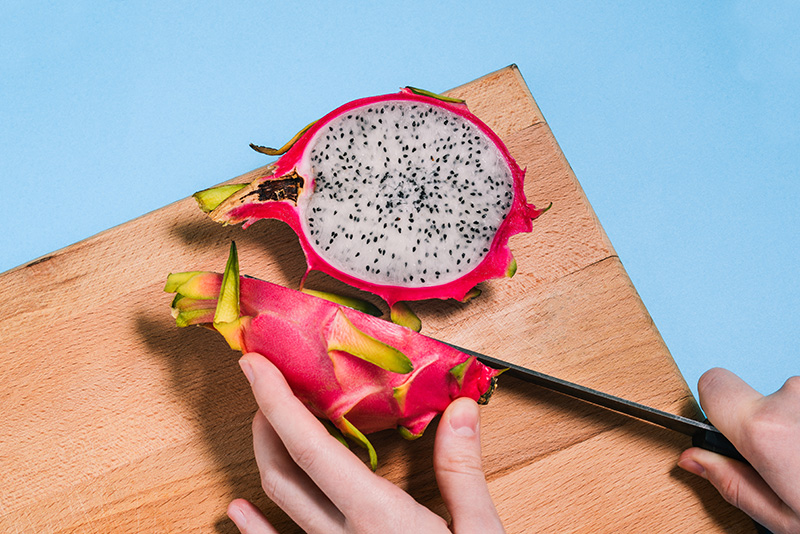 วิธีหั่นแก้วมังกร